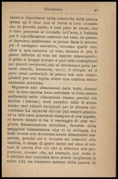 Enologia : (precetti ad uso degli enologi italiani) / riveduta e ampliata da Arnaldo Strucchi ; con una Appendice sul metodo della botte unitaria pei calcoli relativi alle botti circolari, dell'ing. Rinaldo Bassi