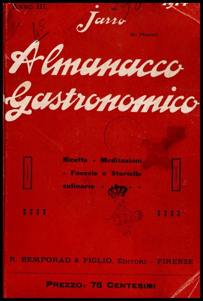 Almanacco gastronomico : ricette, meditazioni, facezie e storielle culinarie