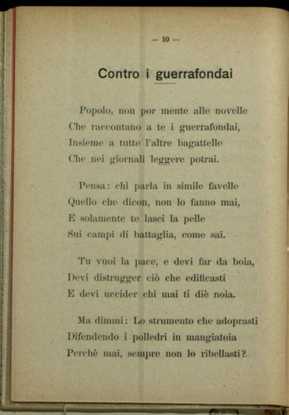 Contro la Guerra : Sonetti / Ireneo Pimpinelli