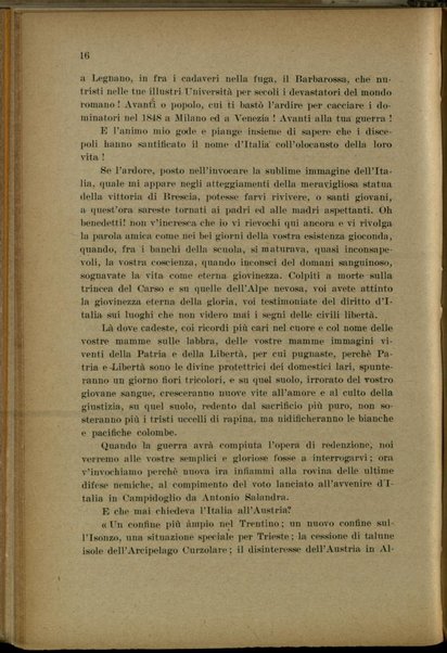 La nostra guerra : conferenza tenuta il 12 aprile 1916 a Rovigo, ripetuta a Padova, Camposampiero, Piove di sacco, Montagnana / Edoardo Piva