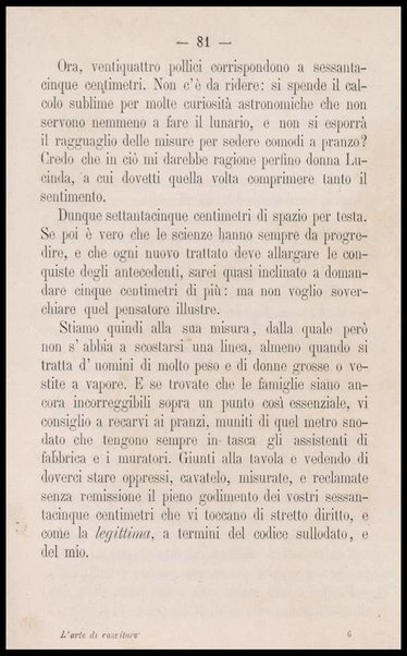 L'arte di convitare spiegata al popolo