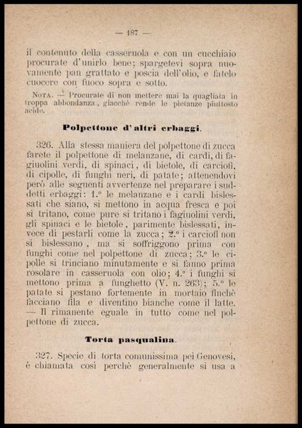 La cuciniera genovese, ossia La vera maniera di cucinare alla genovese ravioli, lasagne, tagliolini ... / compilata da [Gio. Batta e Giovanni] padre e figlio Ratto