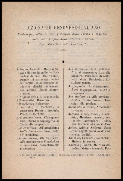 La cuciniera genovese, ossia La vera maniera di cucinare alla genovese ravioli, lasagne, tagliolini ... / compilata da [Gio. Batta e Giovanni] padre e figlio Ratto