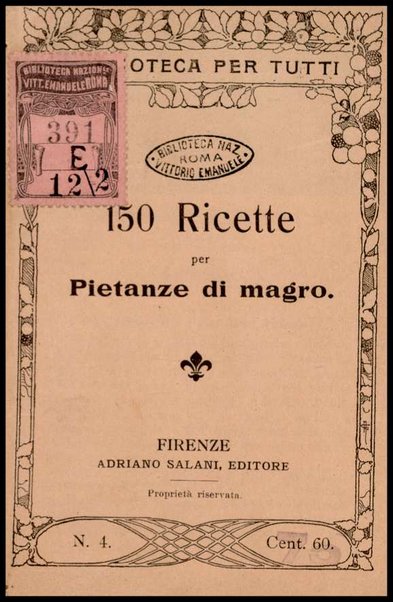150 ricette per pietanze di magro