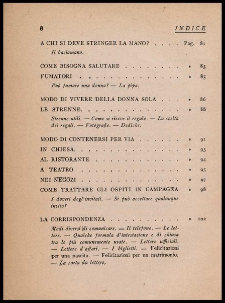 Piccola enciclopedia delle buone usanze