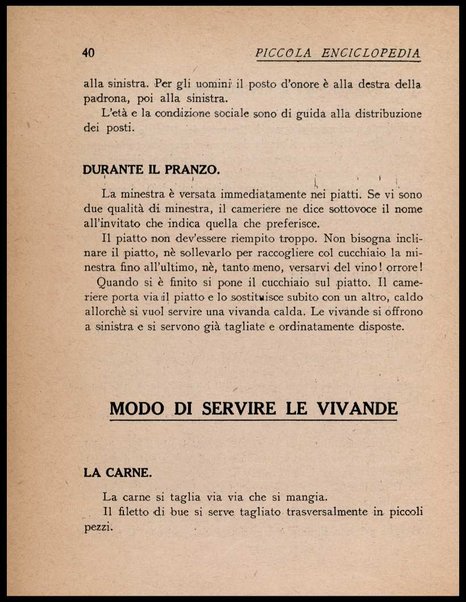 Piccola enciclopedia delle buone usanze