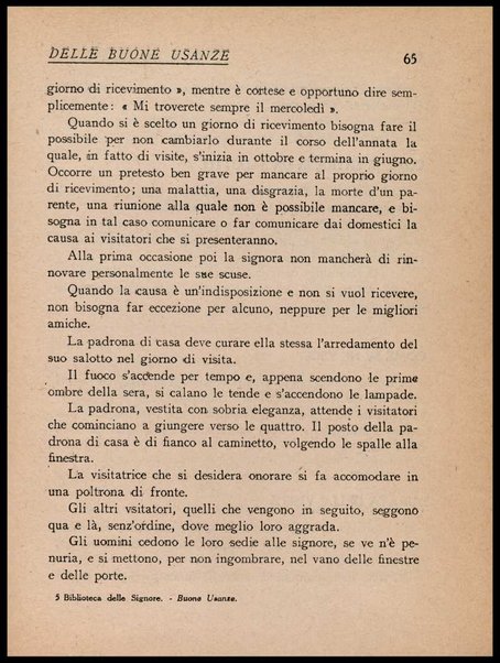 Piccola enciclopedia delle buone usanze