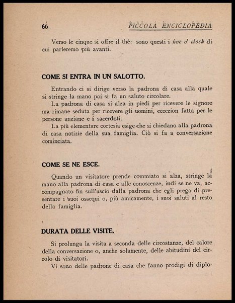 Piccola enciclopedia delle buone usanze