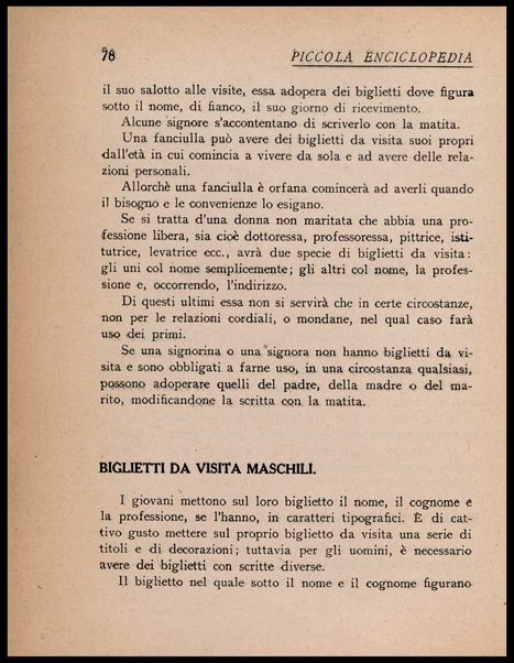 Piccola enciclopedia delle buone usanze