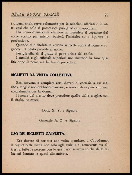 Piccola enciclopedia delle buone usanze