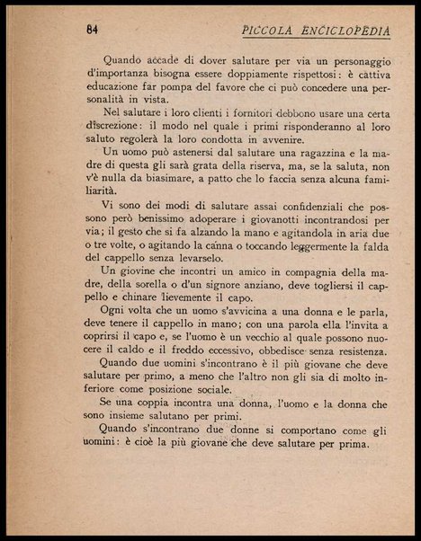 Piccola enciclopedia delle buone usanze