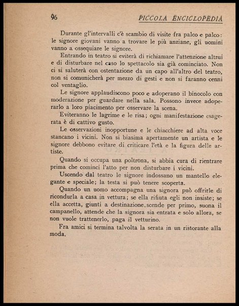 Piccola enciclopedia delle buone usanze