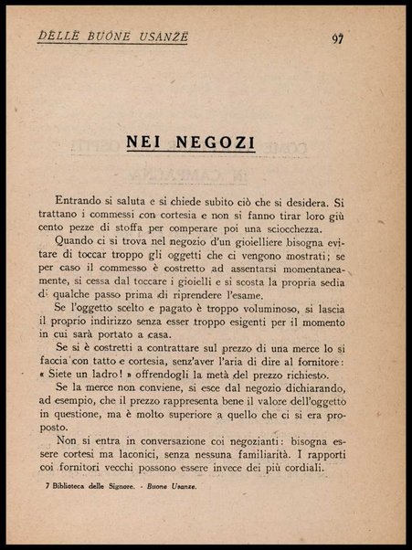 Piccola enciclopedia delle buone usanze