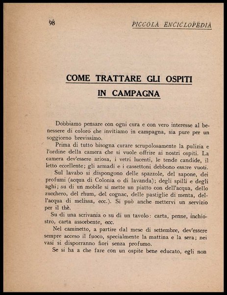 Piccola enciclopedia delle buone usanze