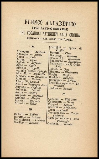 La vera cuciniera Genovese, facile ed economica, ossia maniera di preparare e cuocere ogni sorta di vivande all'usanza di Genova [ecc. ]