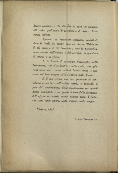 ...O schiera del valor, sii benedetta! : pro mutilati / [Luigia Sanmartin]