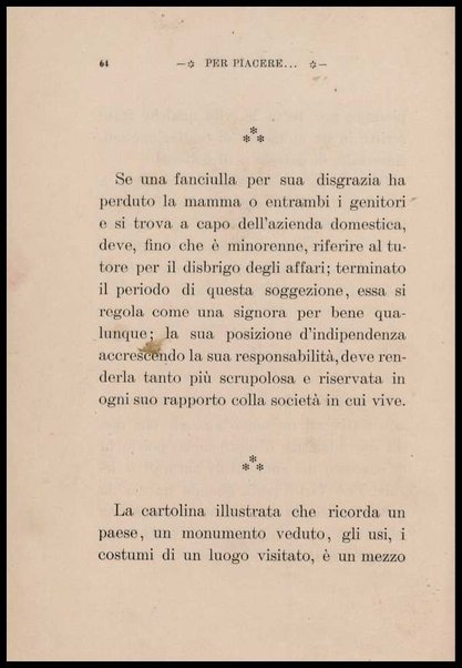 Galateo della signorina