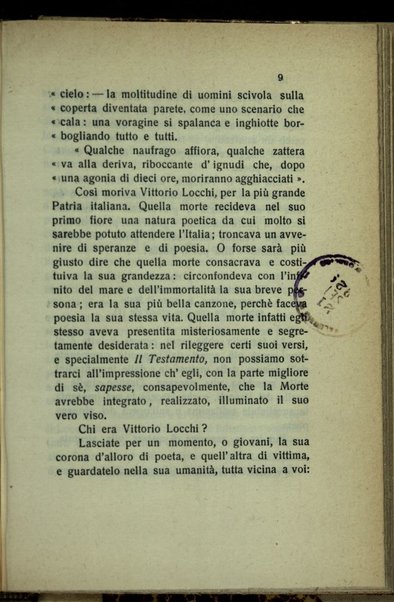 Vittorio Locchi e la Sagra di Santa Gorizia ; Dante : Farinata e Cavalcanti / Salvatore Tedesco