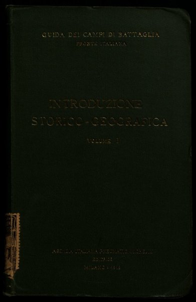 1: Introduzione storico-geografica / \Agenzia italiana pneumatici Michelin!