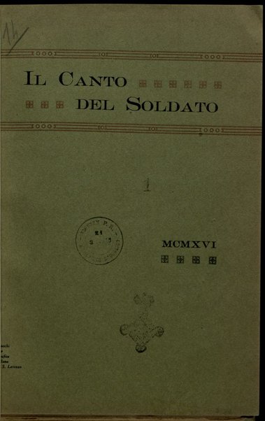 Il canto del soldato / [Antonio Giovannini]