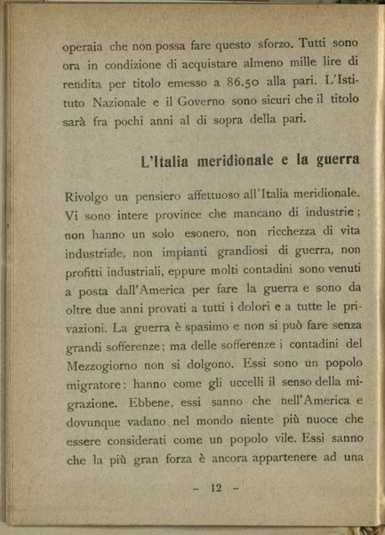 Quinto prestito nazionale di guerra 1918 : discorso dell'onorevole F. Nitti ministro del Tesoro tenuto a Milano il 28 gennaio 1918