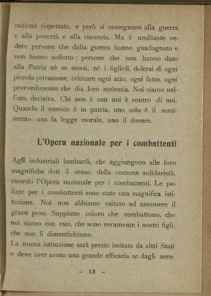 Quinto prestito nazionale di guerra 1918 : discorso dell'onorevole F. Nitti ministro del Tesoro tenuto a Milano il 28 gennaio 1918