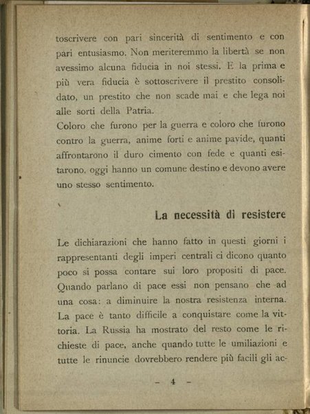 Quinto prestito nazionale di guerra 1918 : discorso dell'onorevole F. Nitti ministro del Tesoro tenuto a Milano il 28 gennaio 1918