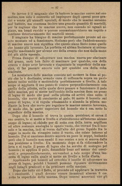 L'industria dei molini : costruzione, impianti, macinazione / di C. Siber Millot