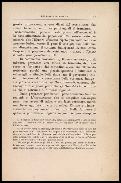Dei cibi dell' uomo secondo le leggi dell'igiene e della fisiologia / studio del dottore Silvio Belotti