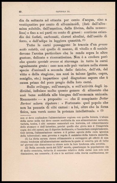 Dei cibi dell' uomo secondo le leggi dell'igiene e della fisiologia / studio del dottore Silvio Belotti