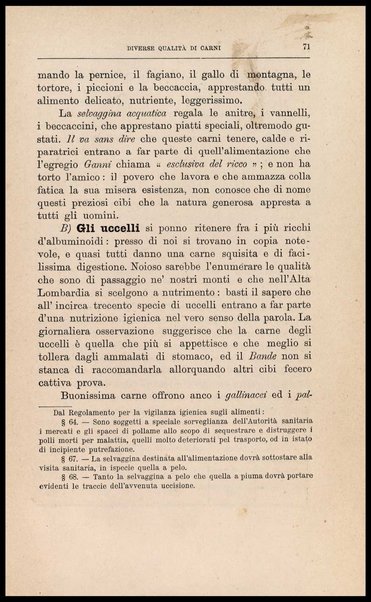 Dei cibi dell' uomo secondo le leggi dell'igiene e della fisiologia / studio del dottore Silvio Belotti