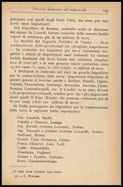 L'uovo di gallina : processi di conservazione e commercio / C. Viviani