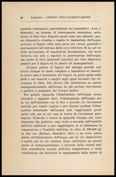 Lezioni sull'alimentazione : fisiologia e regimi / Giovanni Lorenzini