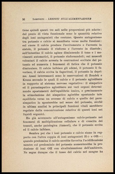 Lezioni sull'alimentazione : fisiologia e regimi / Giovanni Lorenzini
