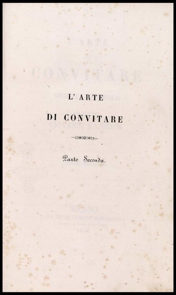 [L'arte di convitare] 2 / dal dottore Giovanni Rajberti