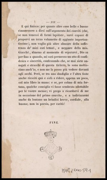 [L'arte di convitare] 2 / dal dottore Giovanni Rajberti