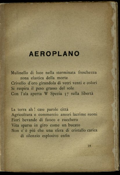 BÏF§ZF+18 : simultaneità e chimismi lirici / Ardengo Soffici