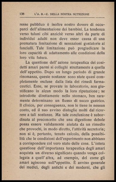L'appetito, i cibi e lo stomaco : seguito all'Arte di mangiar poco, seconda ed ultima parte dell'a b z della nostra nutrizione / Horace Fletcher ; traduzione di Arturo Sacchi