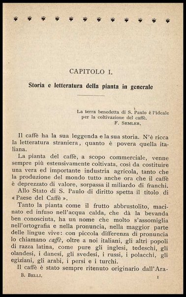 Il caffè, il suo paese e la sua importanza : S. Paulo del Brasile / B. Belli