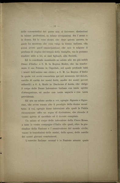 Discorso dell'on. Lodovico Fulci detto il 17 luglio 1917 in occasione della consegna delle medaglie di benemerenza alle dame infermiere dell'ospedale Verona-Trento / Croce Rossa italiana