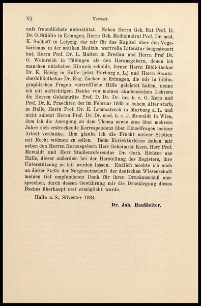 Der Vegetarismus in der Antike / von Johannes Haussleiter