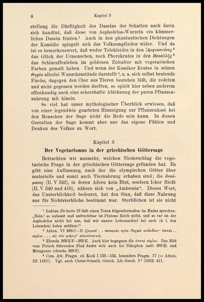 Der Vegetarismus in der Antike / von Johannes Haussleiter