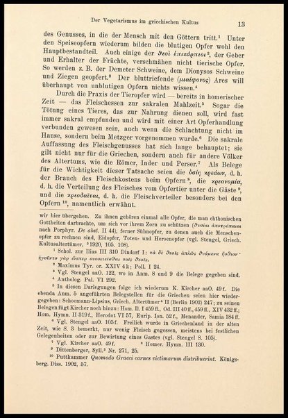 Der Vegetarismus in der Antike / von Johannes Haussleiter