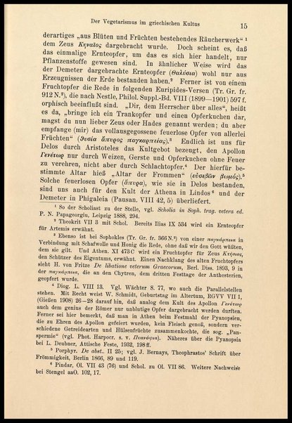 Der Vegetarismus in der Antike / von Johannes Haussleiter