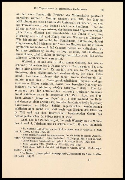 Der Vegetarismus in der Antike / von Johannes Haussleiter