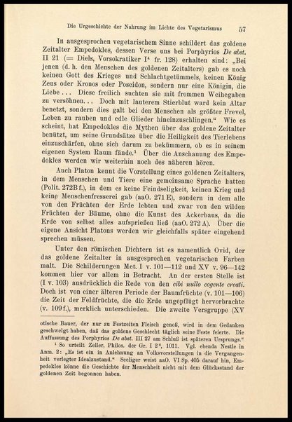 Der Vegetarismus in der Antike / von Johannes Haussleiter