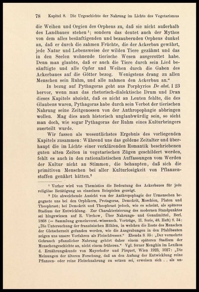 Der Vegetarismus in der Antike / von Johannes Haussleiter