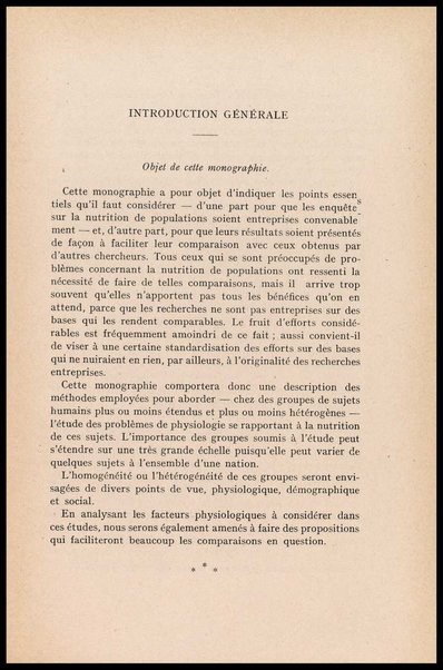Directives pour les enquetes sur la nutrition de populations / par E. J. Bigwood