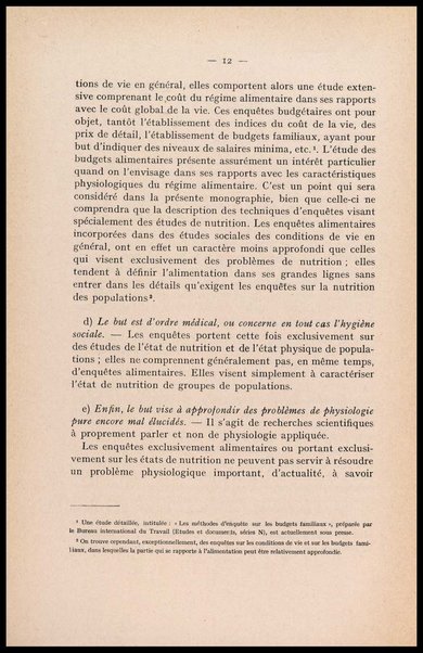 Directives pour les enquetes sur la nutrition de populations / par E. J. Bigwood