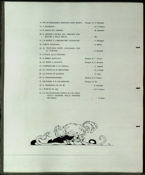 Gli unni ... e gli altri / idee e motti di Giannino Antona-Traversi ; disegni di G. Ardy, A. Bonzagni, A. Cagnoni, L.D. Crespi, M. Dudovich, L. Dudreville, A. Mazza, E. Sacchetti, S. Tofano (Sto), R.C. Ventura, sculture di V. Franco